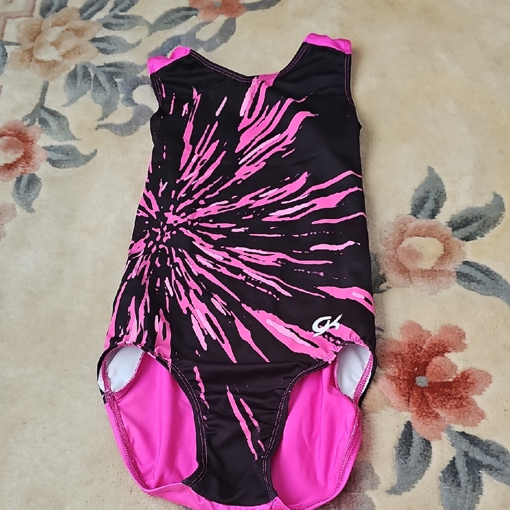 Pink and Black Kids One Piece Swimsuit
